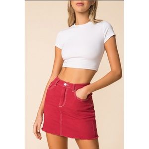 Superdown x Revolve Denim Mini skirt